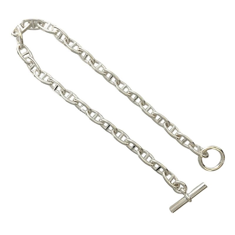 Hermes Chaine D'ancre MM15 Silver 925 Bracelet Bangle