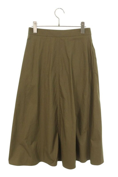 Celine 2j436204i Triomphe Button Cotton Skirt Women 36