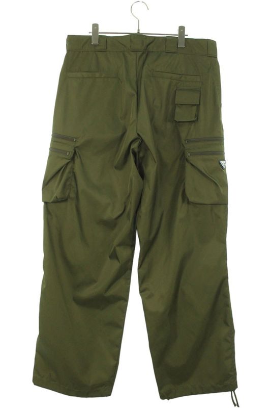Prada Sph392 Re-nylon Multi-pocket Cargo Nylon Long Pants Men M