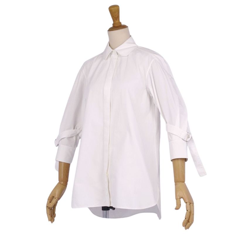 Celine Shirt Phoebe Period Blouse Cubic Sleeves Cotton