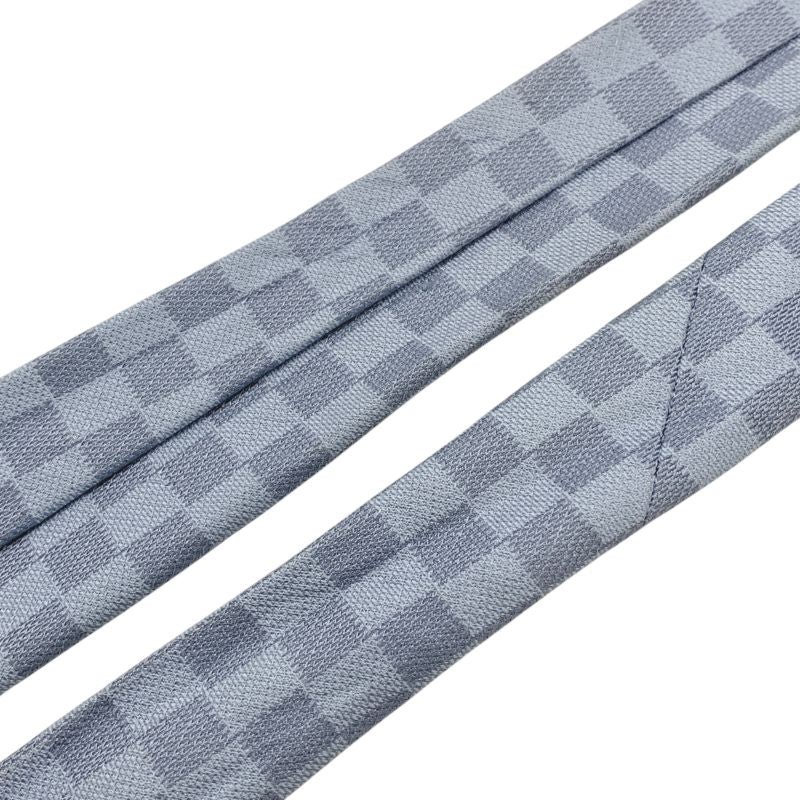 1714 Louis Vuitton Damier Classic Necktie Gentleman Blue Business