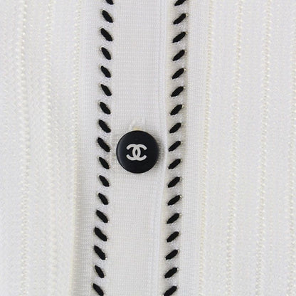 Chanel Knit Coco Button Short Sleeve Cardigan