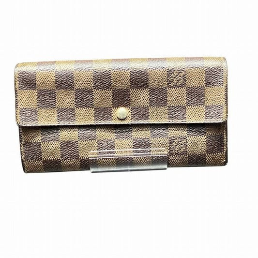 Louis Vuitton Damier Portefeuille Sarah N61734 Long Wallet Unisex