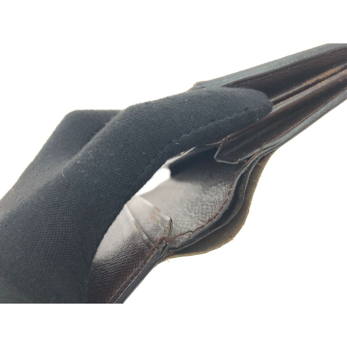 Louis Vuitton Women's Bifold Wallet L-Shaped Zipper Damier Portomone Bier