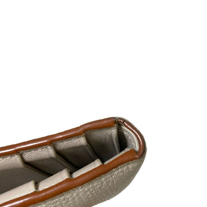 Loewe Trifold Wallet - Grey Beige Leather