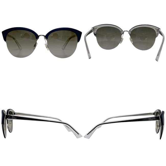 Christian Dior Sunglasses In Black Gradient Navy Clear