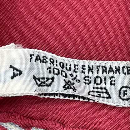 Hermes Carre 90 Scarf Folded Covered Carriage Silk Red