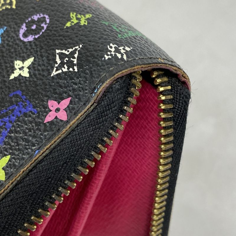 Louis Vuitton Long Wallet Monogram Multicolor Zippy Wallet M60243 Noir Black