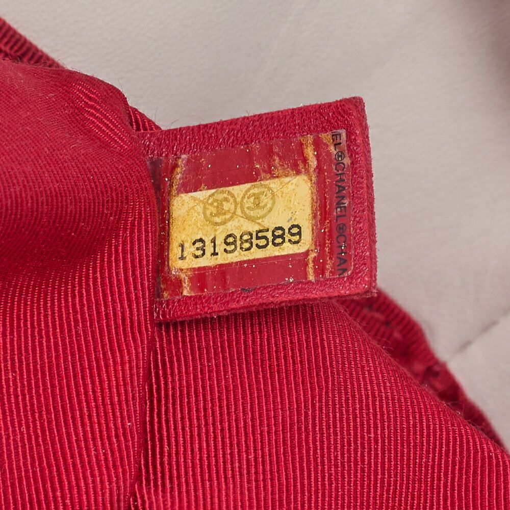 Chanel Chain Shoulder Bag With Coco Charm Striped Canvas Bicolor Silver