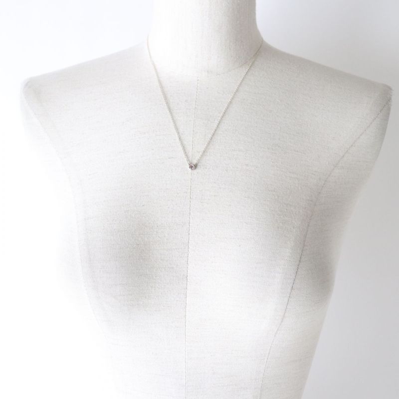 Tiffany & Co Elsa Peretti By-the-yard Ag925 1P Pink Sapphire Necklace Pendant