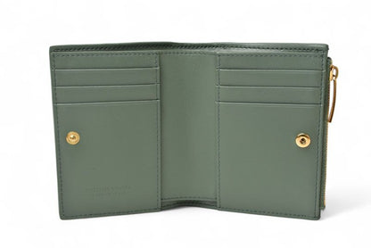 Bottega Veneta Wallet Fold Bottega Veneta Mini Wallet 707601 Intrecciato Mint