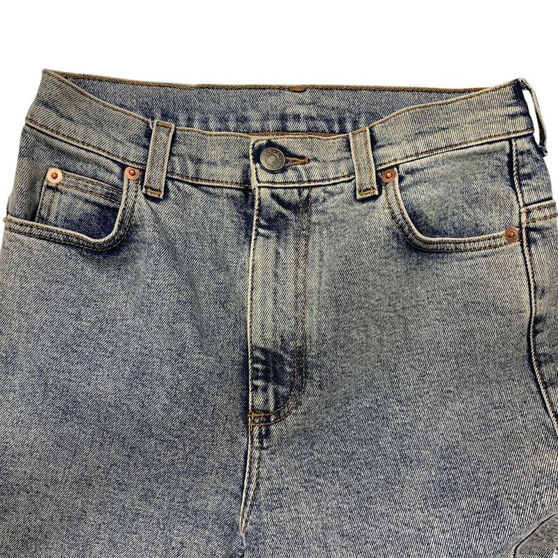 3253 Gucci Denim Jeans Eye Leather Patch 24" Gucci Logo Jeans Used Excellent