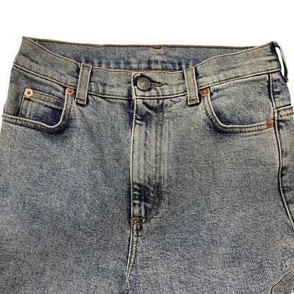 3253 Gucci Denim Jeans Eye Leather Patch 24" Gucci Logo Jeans Used Excellent