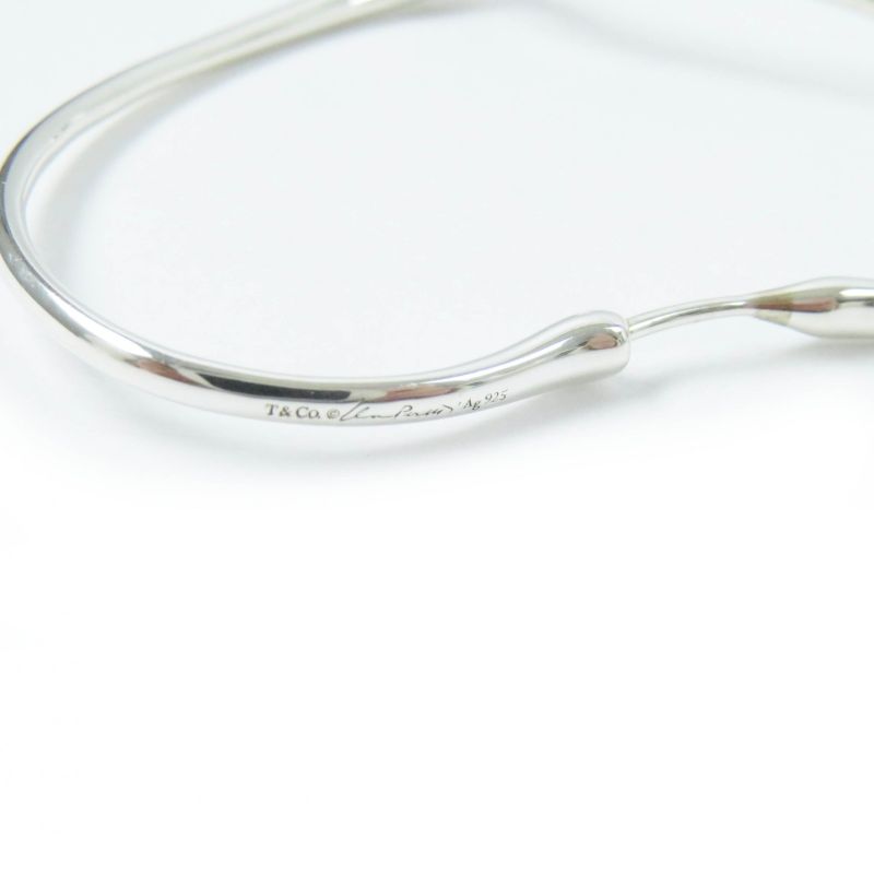 Tiffany & Co Open Heart Medium Binaural Hoop Earrings Ag925