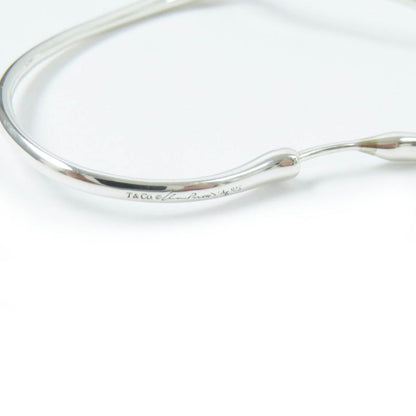 Tiffany & Co Open Heart Medium Binaural Hoop Earrings Ag925