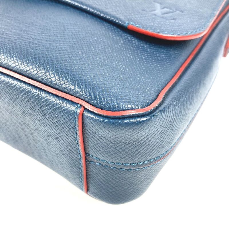 Louis Vuitton Shoulder Bag Romain PM NM M30623 Taiga Leather Océan Navy