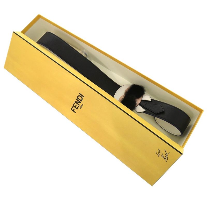 Fendi Carlito Karl Lagerfeld 7c0258 Leather Black 0790 Black Shoulder Strap