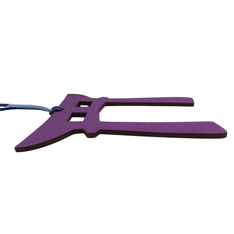 Hermes Charm Petite Ash Torii Ladies Men's Brand Vaux Epson Togo Purple Dark