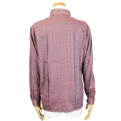 Christian Dior Blouse Long Sleeve Top M - Purple Gray Brown Multicolor Total