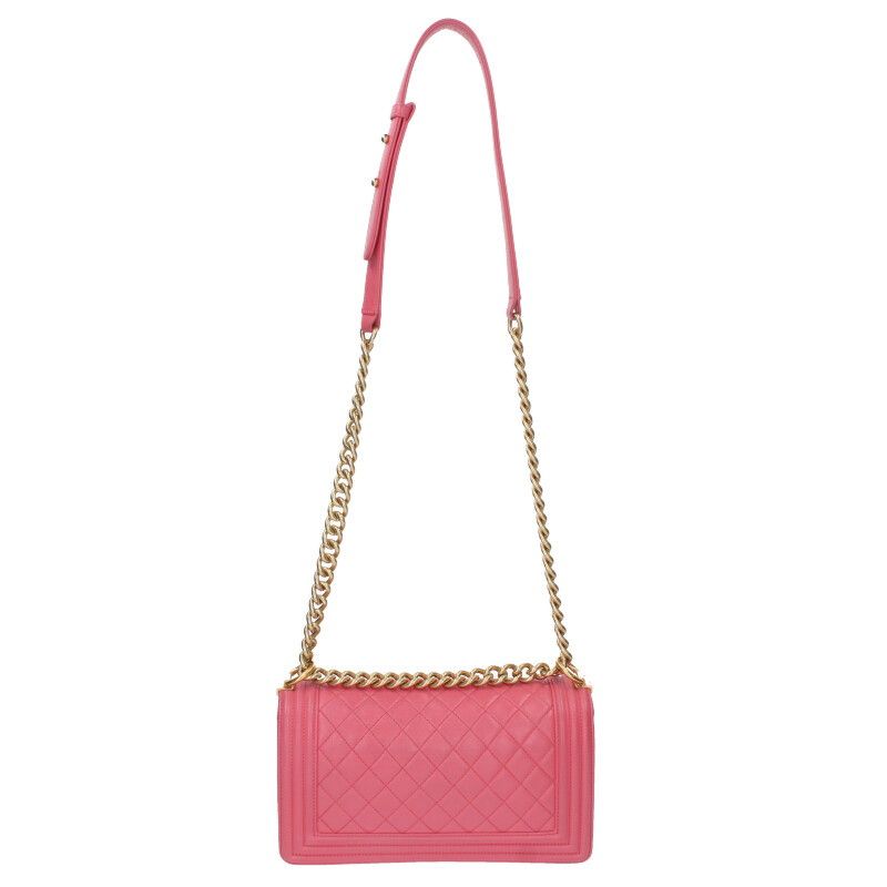 Chanel Boy Chanel 25 Lambskin Chain Shoulder Bag Women