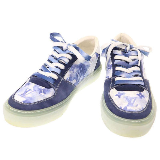Louis Vuitton Watercolor Monogram Low Cut Sneakers White Blue 7 1 2