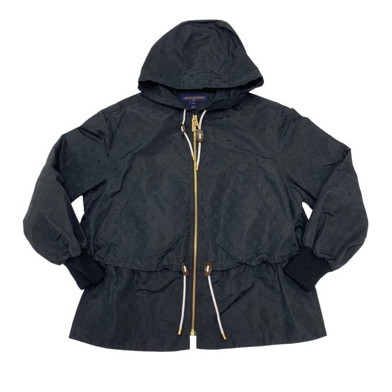 Louis Vuitton Monogram Outer Hoodie Jacket Black