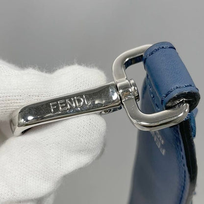 Fendi Shoulder Strap You Navy Excellent Condition Leather