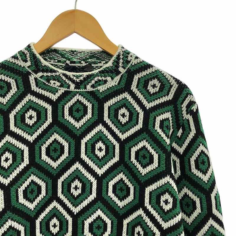 Prada - 2022aw - Wool Cashmere Textile Knit - 48 - Multicolor - Men's