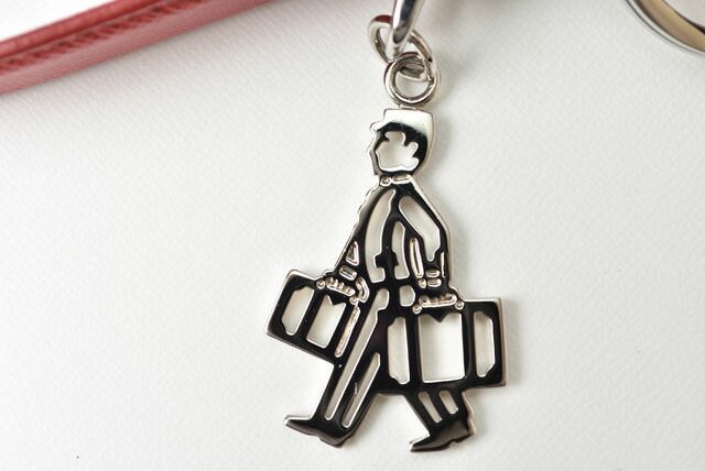 Prada Key Ring Key Holder Bag Charm Men's Prada Porter Motif 2pp125 053 F068z