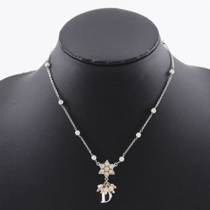 [dior] Christian Dior Star Motif Metal Silver Ladies 7.3g Necklace