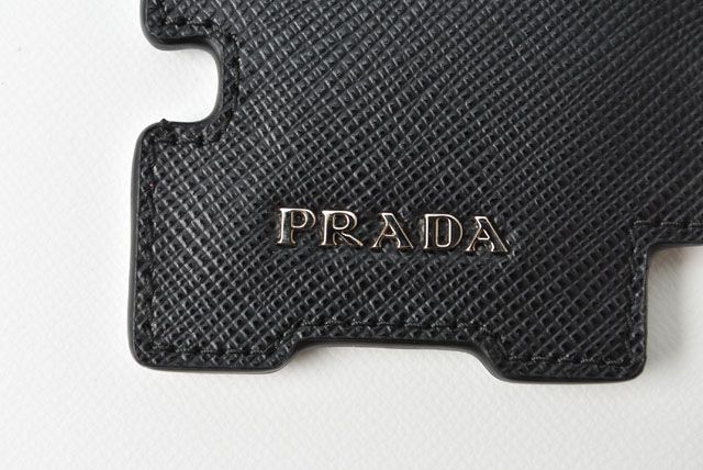Unused Prada Key Ring Key Holder Bag Charm Logo Patchwork