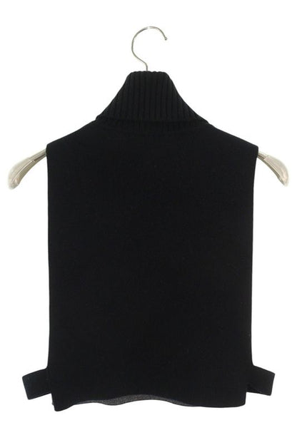 Chanel P71617k10291 22 Rhinestone Turtleneck Knit Vest Women's S