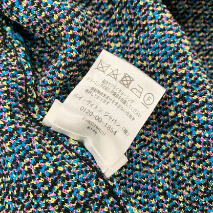Louis Vuitton Outer Jacket Blouson Monogram Zip Up Black Blue