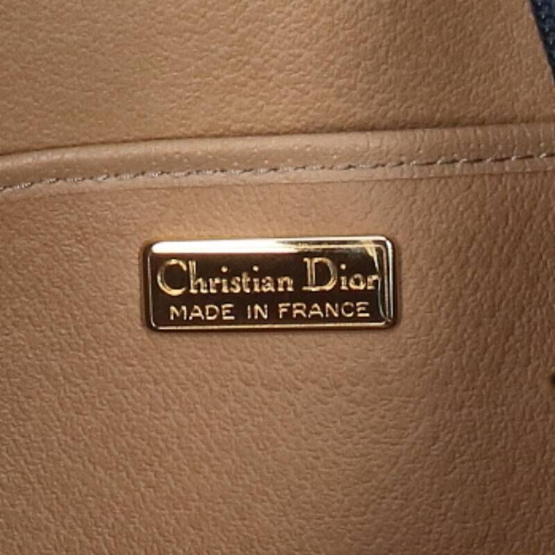 Christian Dior Trotter PVC Leather Vintage Boston Bag Women's