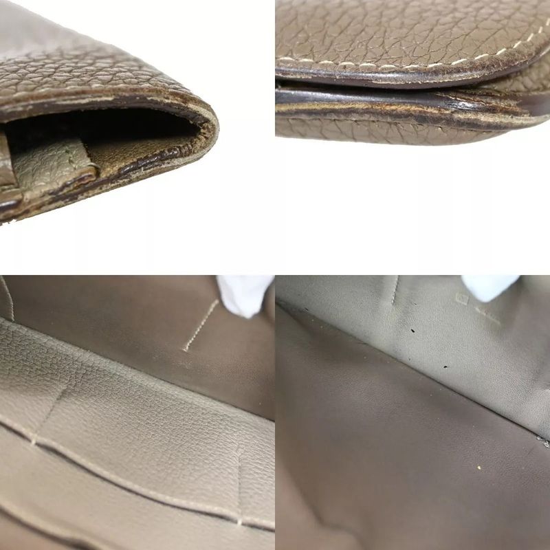 Hermes Dogon GM Togo Bi-color Beige Silver Hardware Stamped □M (2009) Long