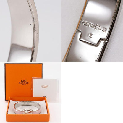 Hermes Click H PM H Bracelet Metal Silver/pink Ladies 36.2g Bangle