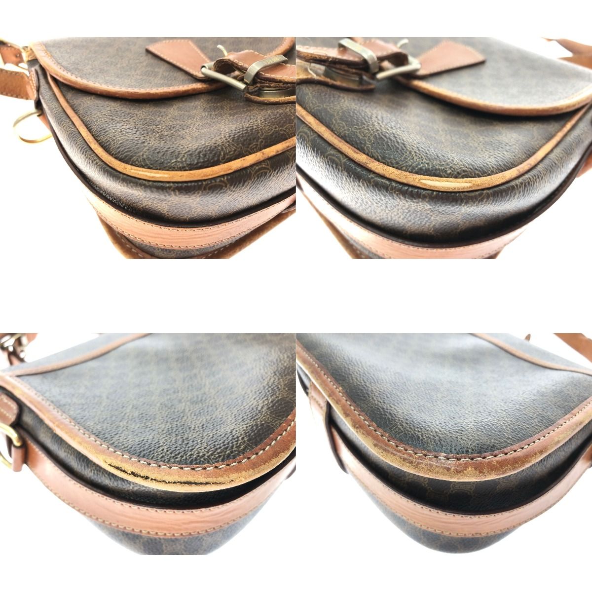 Celine Women's Shoulder Bag Crossbody Macadam Pattern Old Celine M92 Brown