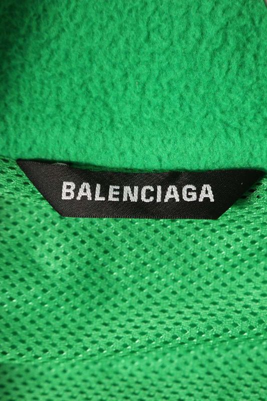Balenciaga 642337 Tjq32 Piping Zip-up Fleece Blouson Men 44