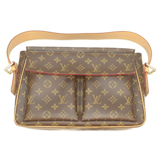 Louis Vuitton M51163 06 Monogram Vivacite GM Shoulder Bag Brown