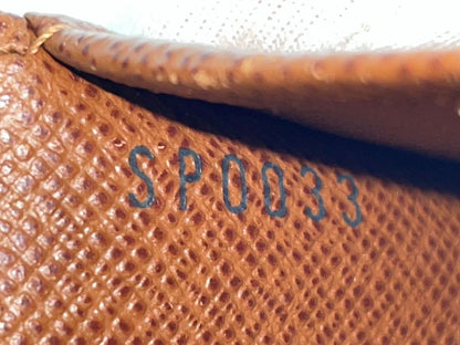 Louis Vuitton Monogram Porte Papier Zip Snap Closure Fold Wallet M61207 Brown