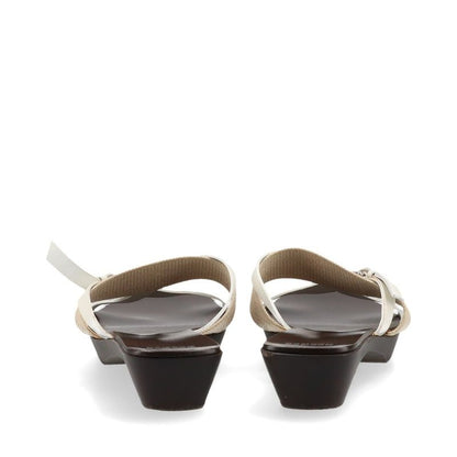 Hermes Leather Wood Sole Belt Sandals Women's 35 Brown Made In Spain