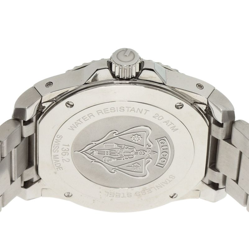 Gucci Ya1362 DIVE Watch SS Men's