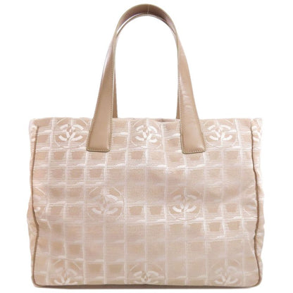 Chanel New Travel Line MM Tote Bag Nylon Jacquard Women