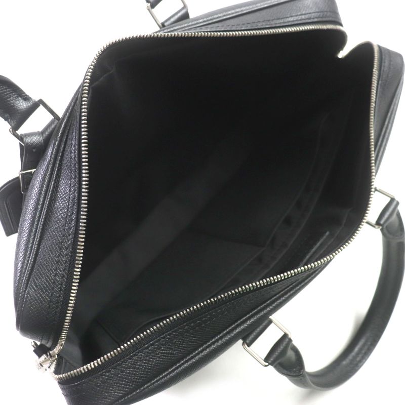Louis Vuitton M30975 Porte Documents Voyage Taiga Leather 2WAY Briefcase Black