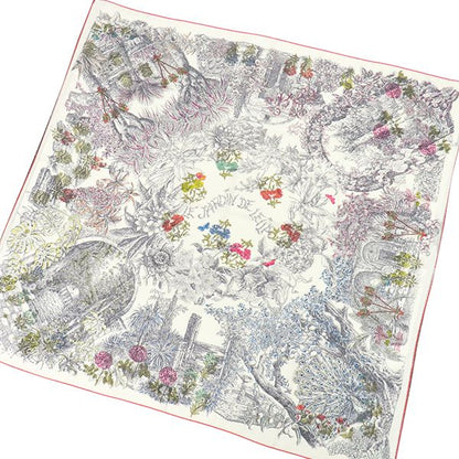 Hermes Shawl Carre 140 Carre Geant Cashmere Silk Beige and Multicolor [le