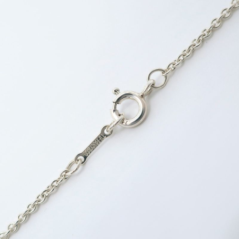 Tiffany & Co Open Heart Elsa Peretti 925 Silver Ladies 6.0g Necklace