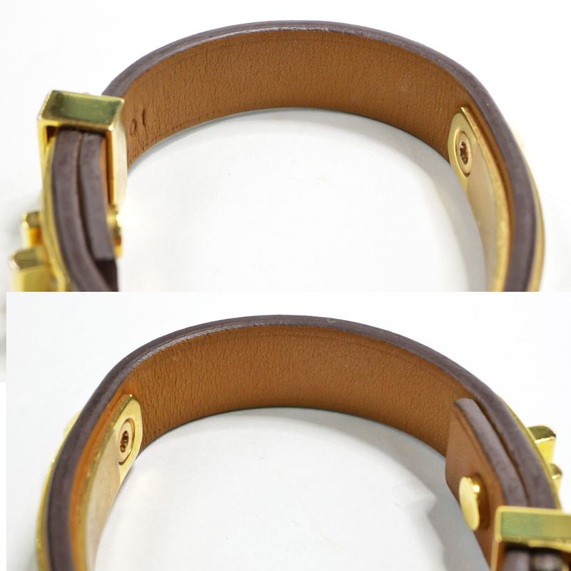 Hermes Ass Doucle Bracelet Etoupe Gold Hardware U Engraved Voswift