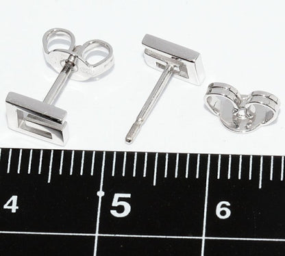 Gucci Earrings 18K White Gold G Logo Earrings