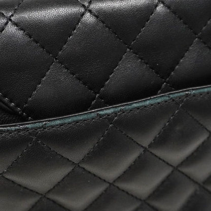 Chanel Shoulder Bag Matelasse Lambskin Black Chien Pan Gold Hardware Women