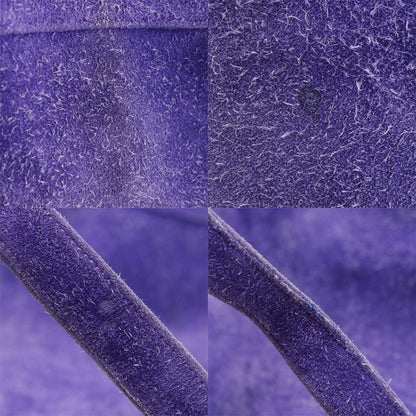 Hermes Market GM Suede Purple 0L Women's Shoulder Bag